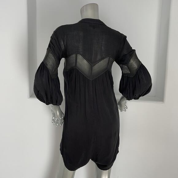 Anouck By Magali Pascal Hand Made Romper Gray Size S - Picture 2 of 16